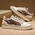 billige Herresneakers-mænds afslappede lærredssneakers med tribal print og jute reb sål – behageligt hverdagsfodtøj