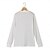 billiga Våffelstickad t-shirt-Herr Våffelskjorta T-shirt T-tröja Långärmad tröja Långärmad Rund hals Vår &amp; Höst Slät Mode Designer Grundläggande Semester Gata Utekväll Mörkgrå Svart Vit Topp t-shirt för män