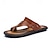 abordables sandales d&#039;extérieur-sandales à orteils en similicuir pour hommes – tongs de style vintage avec rivets décoratifs pour une tenue de plage décontractée en été