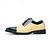 baratos Formal-sapatos oxford masculinos de couro envernizado bicolor, sapatos sociais brogue verde e bege para casamentos, festas e eventos formais
