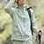 abordables Chaquetas impermeables-Hombre Mujer Chaqueta para senderismo Al aire libre UPF50+ Transpirable Chaqueta ligera Chaqueta cortavientos Viaje Gris oscuro Negro Blanco Verde Ejército Azul Real