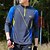 voordelige Bovenkanten-Voor heren T-shirt Wandel T-shirt Lange mouw Kwart ritssluiting T-shirt Spier T-shirt Stretch-T-shirt voor bodybuilding Buiten Sneldrogend Training Zacht Zweetafvoerend Lente Herfst Polyester Lapwerk