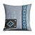 baratos Estilo Vintage-Capa de almofada decorativa étnica vintage 1 peça, capa de almofada quadrada macia, fronha para quarto, sala de estar, sofá, cadeira, cinza, azul