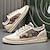 billige Herresneakers-mænds afslappede lærredssneakers med tribal print og jute reb sål – behageligt hverdagsfodtøj