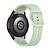 abordables Correas de reloj Samsung-Ver Banda para Samsung Galaxy 3 41mm Silicona Reemplazo Correa Ajustable Bucle en Solo Loop Pulsera