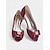 preiswerte Halbformell-burgunderfarbene Peep-Toe-Schuhe aus Satin für Damen mit Schleife und Strassverzierungen – elegante Hochzeitsschuhe für die Braut und formelle Anlässe