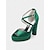 billige Formell-sateng plattform sandaler for kvinner med peep toe og ankelstropp – elegante brudesko for bryllup og formelle anledninger