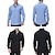 cheap Men's Button Down Shirts-Men's Shirt Dress Shirt Button Up Shirt Plain Wedding Party Black White Pink Wine Long Sleeve Lapel Spring &amp;  Fall Clothing Apparel