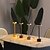 abordables Lampes de table-Lampe de bureau rétro en aluminium rechargeable par USB - Veilleuse de table à commande tactile 1 pièce