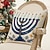 cheap Holiday Cushion Cover-Decorative Happy Hanukkah Toss Pillows Cover 4PC Soft Square Cushion Case Pillowcase for Bedroom Livingroom Sofa Couch Chair
