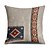 baratos Estilo Vintage-Capa de almofada decorativa étnica vintage 1 peça, capa de almofada quadrada macia, fronha para quarto, sala de estar, sofá, cadeira, cinza, azul