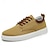 voordelige Herensneakers-heren casual veterschoenen van canvas – lichtgewicht ademende schoenen met leren accenten, perfect voor dagelijks gebruik en buitenactiviteiten