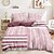 economico 100% cotone-set copripiumino con stampa casual alla moda a tunica, 100% cotone, tessuto morbido e traspirante, include copripiumino e federe, biancheria da letto comoda ed elegante, ipoallergenica e delicata sulla pelle