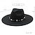 levne Klobouk Fedora-Pánské Klobouk Kentucky Derby Sluneční klobouk Kovbojský klobouk Klobouk Fedora Trilby Černá Bílá Vlna Retro styl Módní 18. století stát Texas Denní Tématický večírek Plná / Jednobarevná Proti sluci