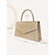 voordelige Clutches &amp; Avondtasjes-Dames Koppeling Avondtasje Schoudertassen Klep tas Polyesteri Feest Bruiloft Ketting Grote capaciteit Multi-dragen Effen Kleur Zilver Zwart Lichtbruin