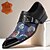 abordables Chaussures de Costume Élémentaires-Chaussures de moine en cuir de vachette de qualité supérieure pour hommes et tissu jacquard brodées de fleurs avec embout en métal, chaussures formelles élégantes avec détail de boucle, parfaites pour les affaires, les fêtes et les occasions spéciales