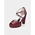 billige Formell-sateng plattform sandaler for kvinner med peep toe og ankelstropp – elegante brudesko for bryllup og formelle anledninger