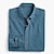 voordelige casual herenoverhemden-Voor heren Overhemd Chambray-shirt Calico-shirt Normaal shirt Overhemd met knopen Spijkerbroekblauw Zwart Diep Blauw Donkerblauw Lange mouw Effen Kraag Vakantie Dagelijks Kleding Modieus Casual