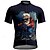 abordables Maillots pour hommes-Homme Maillot de cyclisme Graphique Manche Courte Cyclisme T-shirt Maillot avec 3 poches arrière VTT Vélo tout terrain Séchage Rapide Design Anatomique Évacuation de l&#039;Humidité Respirant Des sports