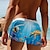 billige Ocean Print-Herre hav Skilpadde Sjøskapninger Badeshorts Surfeshorts Strandshorts Medium Midje Mote Designer Surfing Ferie Strand Lomme Snorer Elastisk midje Designer Klær