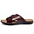 cheap Outdoor Sandals-Men's Casual Cross-Strap Sandals, Comfortable Faux Leather Summer Slide Shoes for Outdoor and Beach Wear