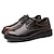 economico Casuale-scarpe oxford stringate in similpelle nera da uomo con cuciture rosse – calzature eleganti, formali e casual per lavoro, affari e uso quotidiano