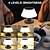 abordables Éclairages pour allées-lampe de bureau solaire - veilleuse de bar d&#039;extérieur alimentée par USB pour une utilisation en extérieur et en intérieur