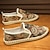 preiswerte Herrenpantoletten &amp; -slipper-Espadrilles-Schlupfschuhe aus Canvas mit Animalprint und Juteseilsohle für Herren – bequemes, lässiges Sommerschuhwerk