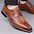 abordables Officiel-chaussures oxford classiques marron à bout golf pour hommes – chaussures habillées à lacets en similicuir pour les affaires et les occasions formelles