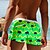 cheap Tropical Plants &amp; Flowers-Men&#039;s Coconut Tree Geometric Pattern Swim Trunks Swim Shorts Board Shorts Mid Waist 3D Print Hawaiian Surfing Holiday Beach Drawstring with Mesh lining Elastic Waist Designer Clothing Apparel