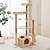 cheap Cat Trees-57.87&quot; Cat Tree/Cat Tree House and Towers for Large Cat/Cat Climbing Tree with Cat Condo/Cat Tree Scratching Post/Multi-Level Large Cat Tree