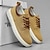 voordelige Herensneakers-heren casual veterschoenen van canvas – lichtgewicht ademende schoenen met leren accenten, perfect voor dagelijks gebruik en buitenactiviteiten
