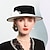 abordables Fascinadores &amp; Sombreros-Sombreros 100% Lana Bombín / Sombrero Cloché Sombrero de copa Boda Fiesta de Té Elegante Boda Con Pluma Perla Celada Sombreros
