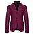 billige Herre klassiske blazere-Herre Blazer Forretning Cocktailparty Bryllupsfest Mode Afslappet Forår &amp; Vinter Bomuldsblanding Helfarve Knapper Lomme Bekvem Enradet Blazer Sort Hvid Bordeaux Kongeblå