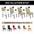 abordables Funda para silla de comedor-Fundas elásticas de jacquard para sillas de comedor, fundas protectoras para sillas de comedor con respaldo alto, extraíbles y lavables