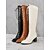 preiswerte Modische Stiefel-stylische braune Damen Schnürstiefelette aus Kunstleder mit Blockabsatz | perfekt für Herbst und Winter