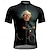 abordables Maillots pour hommes-Homme Maillot de cyclisme Graphique Manche Courte Cyclisme T-shirt Maillot avec 3 poches arrière VTT Vélo tout terrain Séchage Rapide Design Anatomique Évacuation de l'Humidité Respirant Des sports
