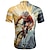 abordables Maillots pour hommes-Homme Maillot de cyclisme Graphique Manche Courte Cyclisme T-shirt Maillot avec 3 poches arrière VTT Vélo tout terrain Séchage Rapide Design Anatomique Évacuation de l'Humidité Respirant Des sports