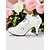 billige Semi-formell-kvinners hvite blonder bryllup hæler – rhinestone pyntet blomsterdesign brudesko for elegante anledninger