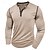 tanie Casualowa koszulka Henley-Męskie Koszulka z guzikami Podkoszulek Koszula Henley Koszulki Długi rękaw Henley Wiosna i jesień Niejednolita całość Moda Designerskie Podstawowy Niejednolita całość Urlop Ulica Wyjściowe Wino
