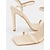 economico Sandali Eleganti-sandali da donna con tacco alto e cinturino color carne, punta quadrata e design con doppia fibbia: eleganti tacchi a spillo per matrimoni, feste ed eventi formali