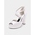 billige Formell-sateng plattform sandaler for kvinner med peep toe og ankelstropp – elegante brudesko for bryllup og formelle anledninger