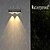 cheap Outdoor Wall Lights-1/2pcs Solar Outdoor Wall Light Courtyard Waterproof Wall Wash Light RGB Color Changing Villa Garden Fence Porch Landscape Decoration