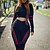 billiga Set och One-Pieces-Dam Yogaset 2 st Färgblock Träningsdräkter Vit Röd Yoga Kondition Gymträning Hög midja Andningsfunktion Mjuk Långärmad Sport Sportkläder Microelastisk Smal