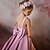 abordables Robes à Fleurs pour Filles-Enfants Fille Robe de demoiselle d&#039;honneur Robe de première communion Robe de fête Couleur unie Sans Manches manche longue Utilisation Mariage Soirée Maille Princesse Doux Maille Mi-mollet Robe