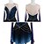 ieftine Rochii de patinaj artistic-Rochie de Patinaj Artistic Pentru femei Fete Πατινάζ στο πάγο Rochii Albastru Peteci Plasă Spandex Înaltă Elasticitate Antrenament Competiție Ținută Patinaj Clasic Cristale / Strasuri Manșon Lung