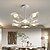 economico Luci Isola cucina-lampadario acrilico con design a foglia di loto lampadario moderno a rami luci pendenti a forma di fiore ristorante hotel hall villa lampade di design 220-240v
