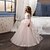 billiga Blomsterflickans klänningar-Barn Flickor Första nattvardklänningen Festklänning Ensfärgat Ärmlös Långärmad Prestanda Bröllop Fest Nät Prinsessa Ljuv Maska Mitt på vaden Sheath Dress Tyllklänning Sommar Vår Höst Barn Vit