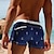 billiga Ocean Print-Herr Nautisk Ankare Badshorts Boardshorts Beach Shorts Medium Midja 3D-tryck Hawaiisk Surfing Helgdag Strand Snörning med meshfoder Elastisk midja Designer Kläder