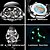 abordables Relojes mecánicos-OLEVS Hombre Relojes Mecánico Creativo Al Aire Libre Deportes Moda Calavera Cuerda Automática Luminoso IMPERMEABLE Piel Reloj
